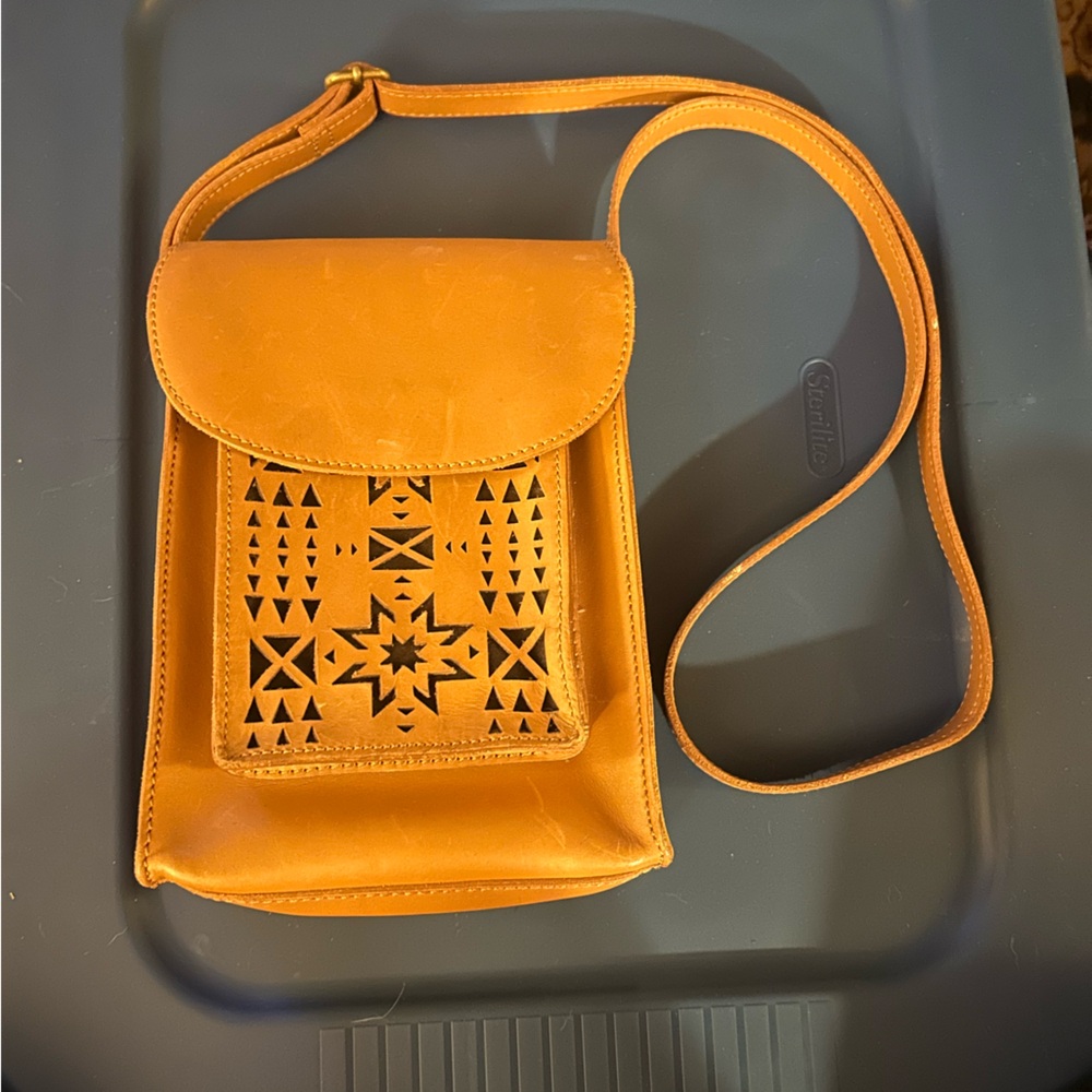 Pendleton leather crossbody bag